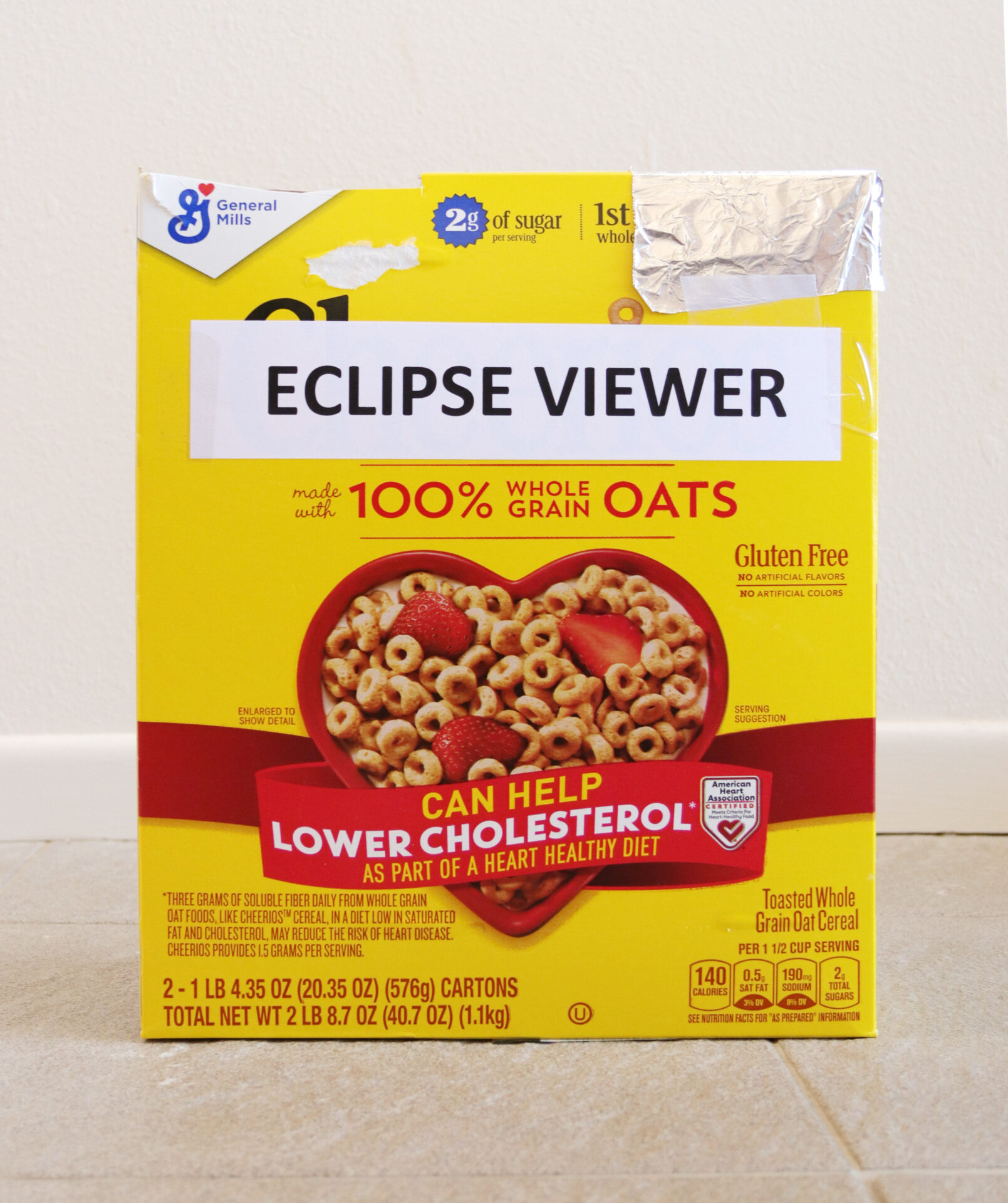 Create a Viewing Box from an empty cereal box